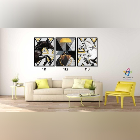 שלישיה ממוסגרת דגם 111,112,113