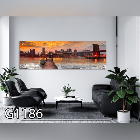 תמונה פנורמית מודפס על זכוכית G1186
