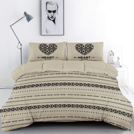 לב עם חץ - 100% כותנה - יחיד 