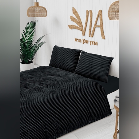 -                                                                                                 סט מצעים מפלנל קורדרוי חורפי ומחמם 7