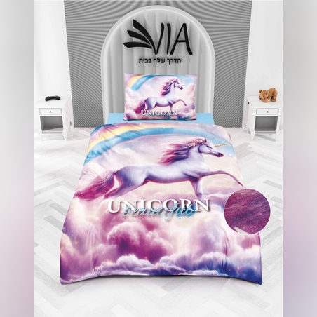 -                                                                                                דגם קידס- סט מצעים 100% פלנל  בד חורפי 2