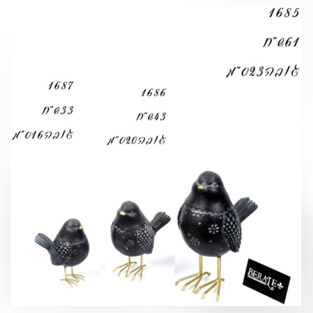 הציפורים- גדול 125 שח בינוני בינוני 90 שח קטן 70 שח 