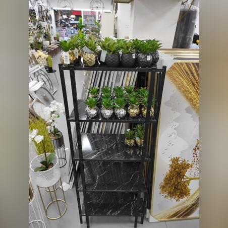 ארון עם מדפים- צבע שחור 