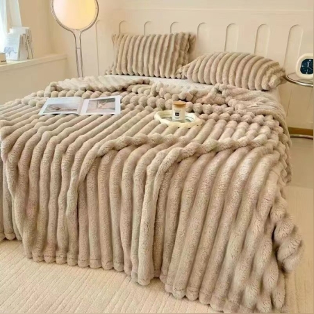 -                                                                                                 - שמיכה לחורף- פלנל קורדרוי בד חורפי