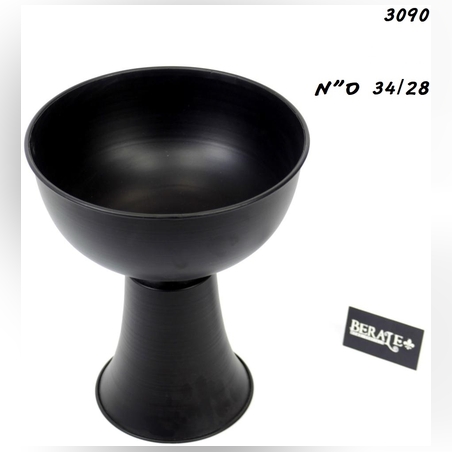 מעמד יחיד בצבע שחור - עגול