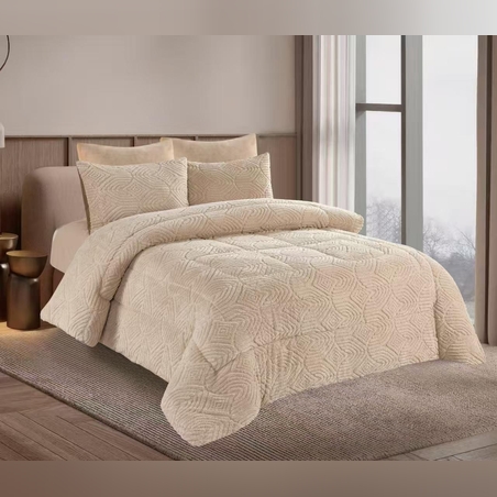 -                                                                                                                                                  דגם סט מצעים חורפי עם שמיכת חורף 8 קילו- ב'ז