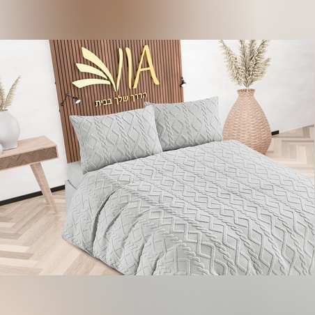 -                                                                                               - דגם רומינה - סט מצעים פלנל חורפי 3