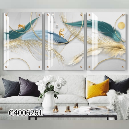 שלישיית תמונות מודפסות על זכוכית G4006261