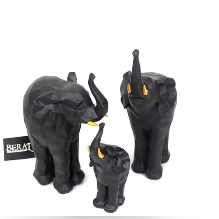 פילים - לבן שחור- קטן 56 גדול 138