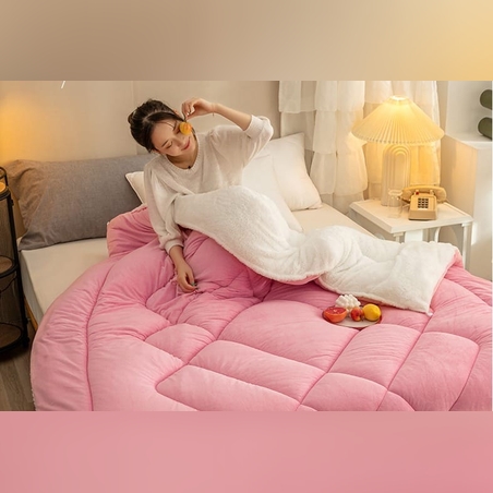 שמיכת כבש ממולאת דגם נאפל צבע נדיר סופר איכותי 004