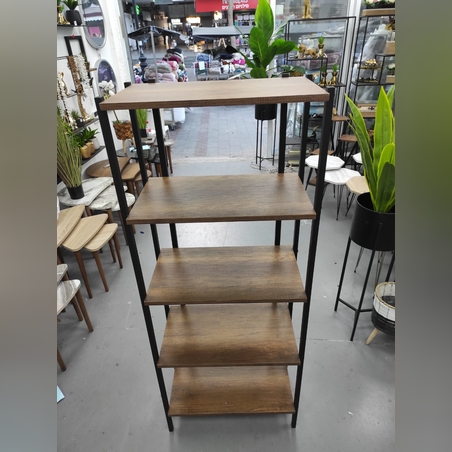 ארון עם מדפים- צבע חום