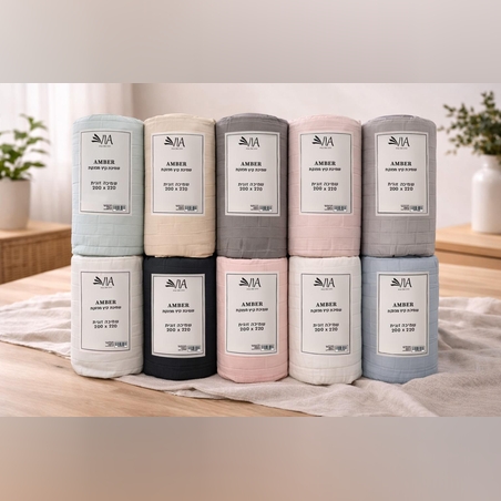 -                                                                                                                                                                                                                                           דגם שמיכת קיץ באפור