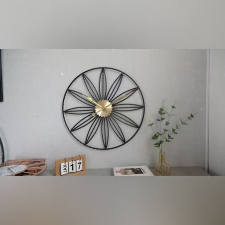 שעון קיר מתכת - 60 ס