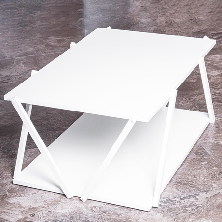 שולחן יחיד- צבע לבן 