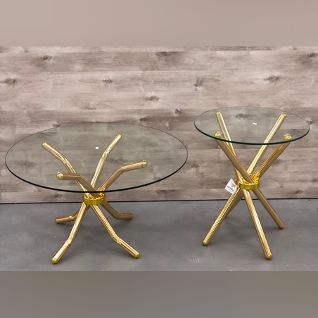 זוג שולחנות&זהב