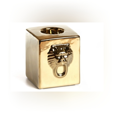 מעמד קרמיקה קוביה לנר אריה זהב 