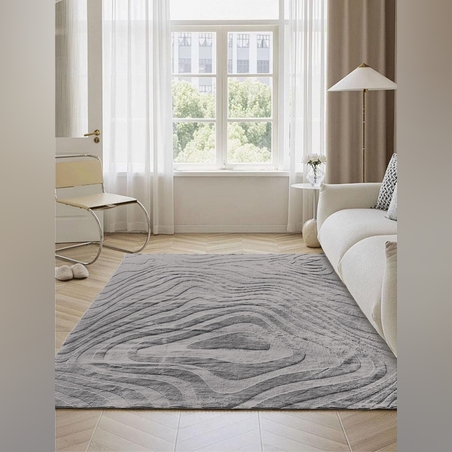 -שטיחי סלון דגם מיסטיקה צבע אפור בהיר