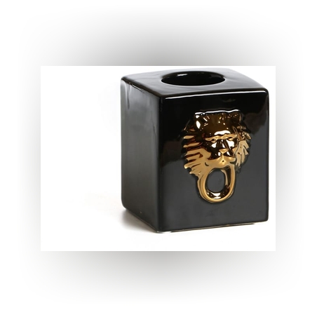 מעמד קרמיקה קוביה לנרשחור אריה זהב 