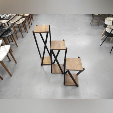 שלישיה מעמדים מעץ -גדול 71 ס