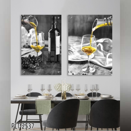 זוג תמונות למטבח\פינת אוכל\סלון דגם plt-2537