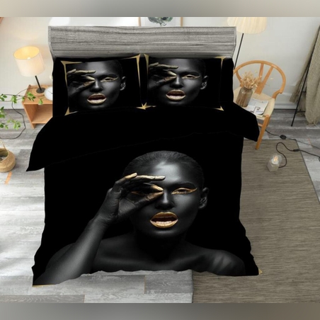 דגם: הדפס פאנל דיגיטלי - אישה מפוקסת - סט זוגי בלבד