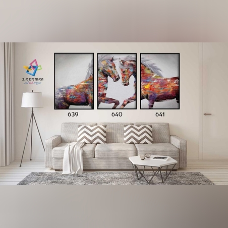 שלישיה ממוסגרת דגם 639,640,641