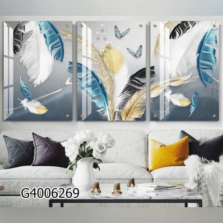 שלישיית תמונות מודפסות על זכוכית G4006269