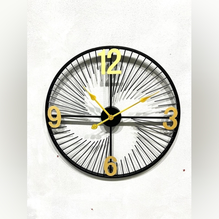 דגם שעון שחור וזהב קוטר 60 דגם 6