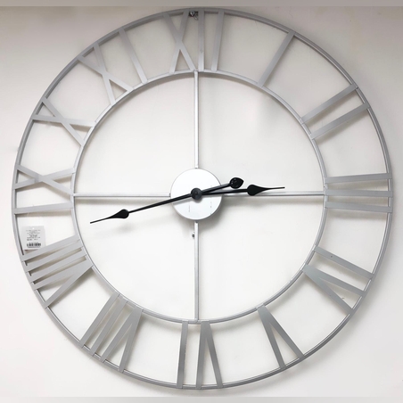 שעון רומי גדול&כסף