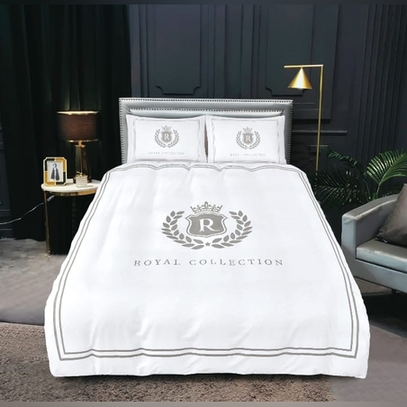 דגם: רויאל -צבע לבן כסוף - זוגי