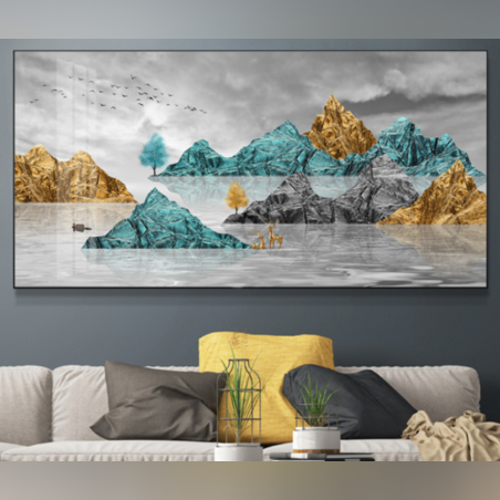 תמונת קנבס תלת מימד מעוצבת ממוסגרת דגם 3165250