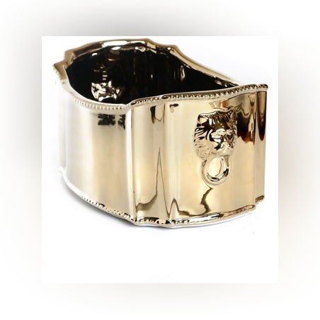 מגש קרמיקה אריה זהב