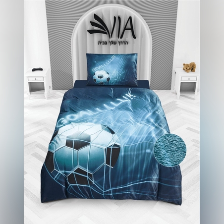 -                                                                                                דגם קידס- סט מצעים 100% פלנל בד חורפי 5