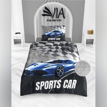 -                                                                                                דגם קידס- סט מצעים 100% פלנל בד חורפי 4