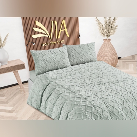 -                                                                                               - דגם רומינה - סט מצעים פלנל חורפי 5