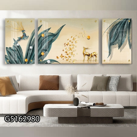 שלישיית תמונות מודפסות על זכוכית G5162980