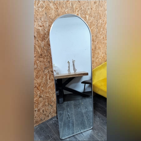 מראה עגולה - צבע כסוף