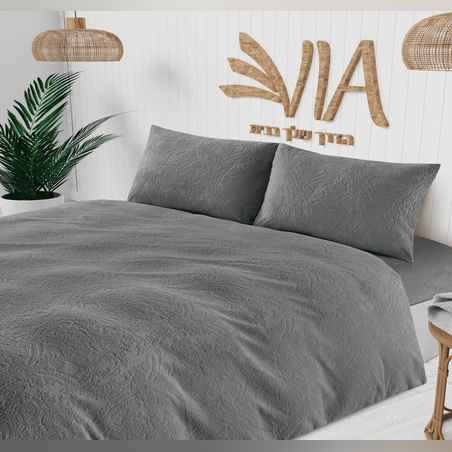 -                                                                                               - דגם סלינה- סט מצעים פלנל מבד חורפי