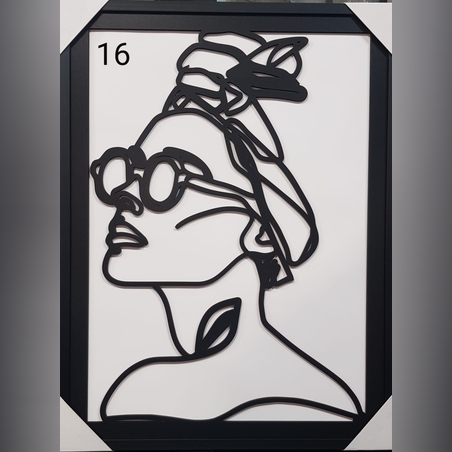 16) בלייזר עם מסגרת  - יחידה 300