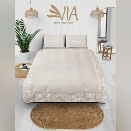 - דגם בוקט - 100% כותנה בצפיפות 144 חוטים 4