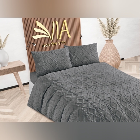 -                                                                                               - דגם רומינה - סט מצעים פלנל חורפי 1