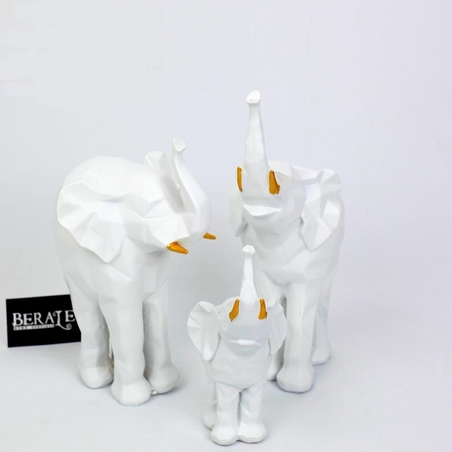 פילים - לבן זהב- קטן 56 גדול 138