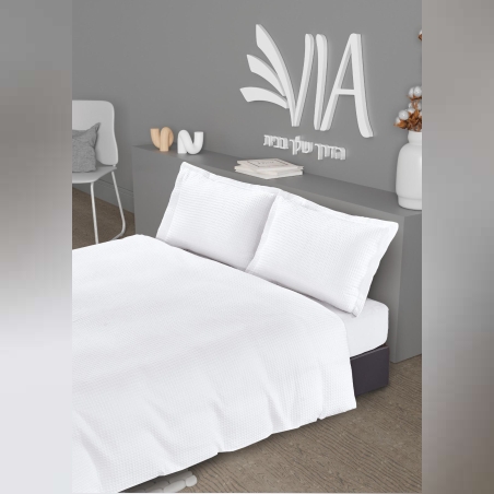 -                                                                                                                                  - דגם בד וופל פיקה- 100 כותנה