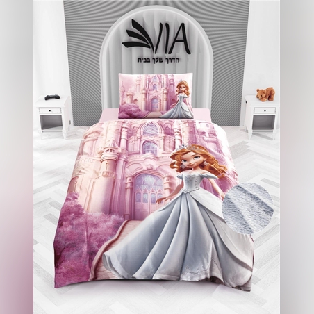 -                                                                                                דגם קידס- סט מצעים 100% פלנל בד חורפי 1