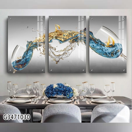 שלישיית תמונות מודפסות על זכוכית G3471030