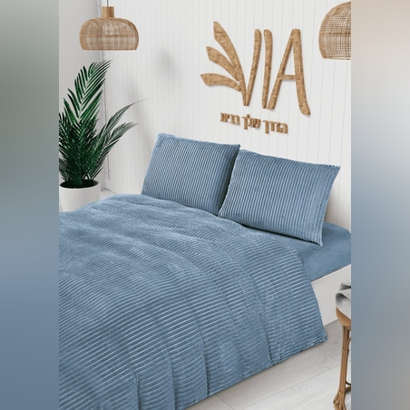 -                                                                                                 סט מצעים מפלנל קורדרוי חורפי ומחמם 1