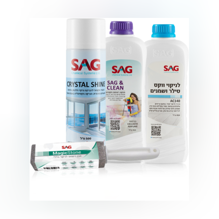 מארז Glow - להברקת אריחים וזכוכיות