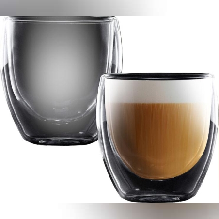 זוג כוסות דופן כפולה - דגם קולומביה