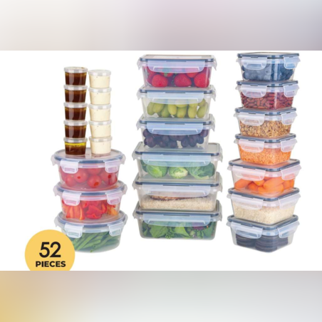 סט קופסאות פלסטיק ענק 52 חלקים