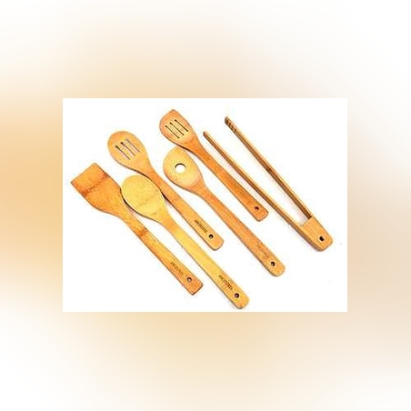 סט 6 כלי עץ במבוק – ארקוסטיל Arcosteel